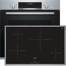 Bosch Backofen SET: HBD634CS80 mit Induktionskochfeld