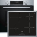 Bosch Backofen SET: HBD635CS60 mit Induktionskochfeld