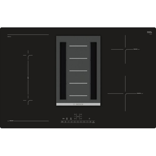 Bosch 80 cm Induktionskochfeld Glaskeramik mit Dunstabzug, autark PVS801F11E