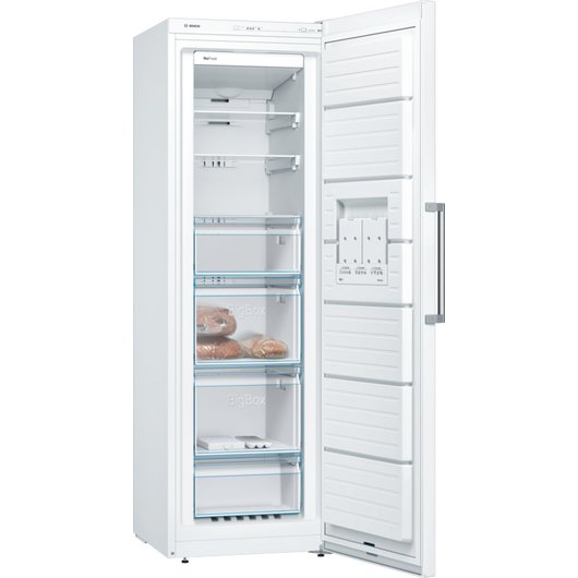 Bosch Serie | 4 wei NoFrost, Stand-Gefrierschrank GSN36FW3P