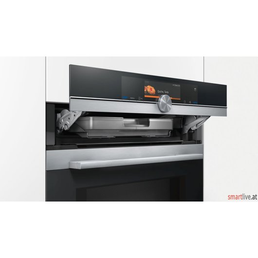 Siemens Mikrowellen-Backofen mit Dampfuntersttzung iQ700 HN678G4S6