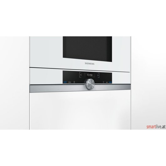 Siemens Einbau-Mikrowelle wei iQ700 BF634LGW1