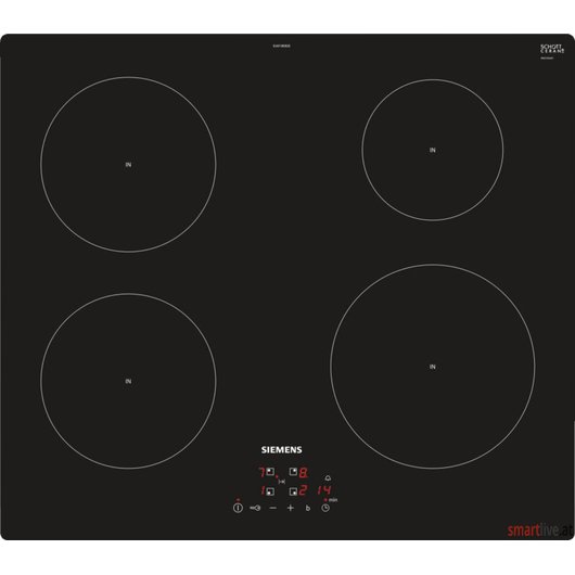 Siemens 60 cm Induktions-Kochfeld autark, Glaskeramik iQ100 EU611BEB2E