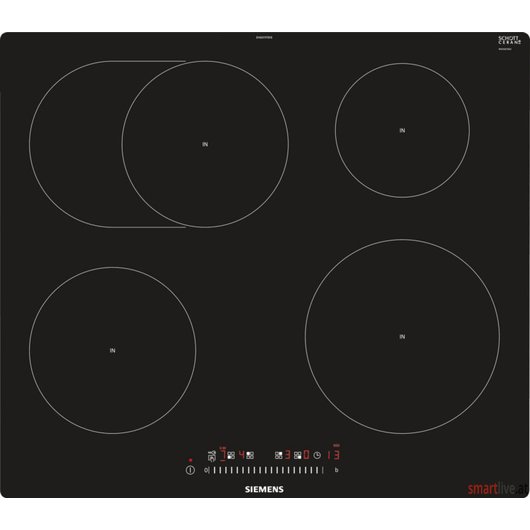 Siemens 60 cm Induktions-Kochfeld autark, Glaskeramik iQ300 EH601FFB1E
