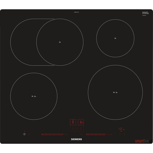 Siemens 60 cm Induktions-Kochfeld autark, Glaskeramik iQ300 EH601LFC1E