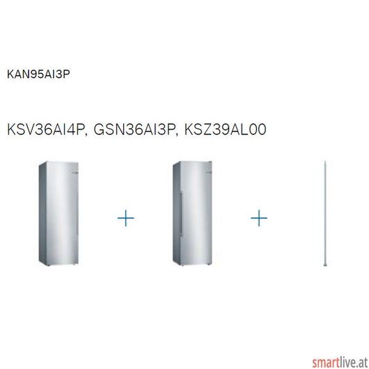 Bosch SbS Set, Gesamtbreite 120 cm Serie | 4 KAN95AI3P