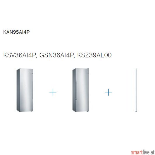 Bosch SbS Set, Gesamtbreite 120 cm Serie | 4 KAN95AI4P