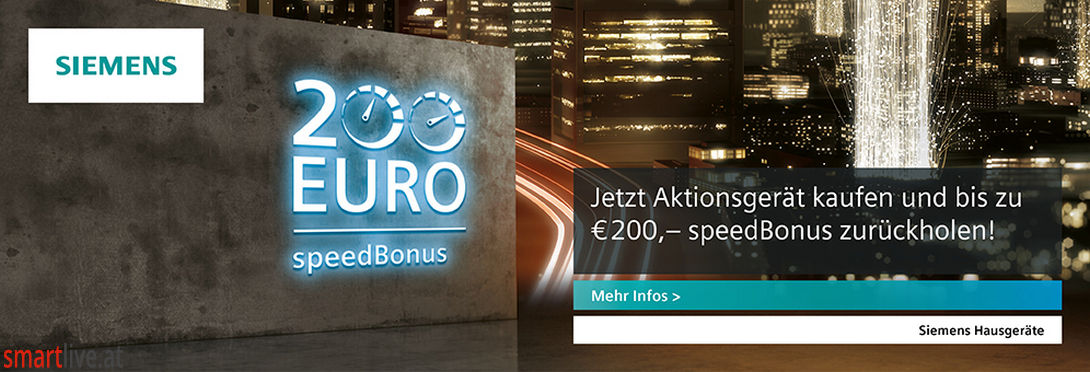 speedbonus von Siemens - bis zu 200 Euro retur