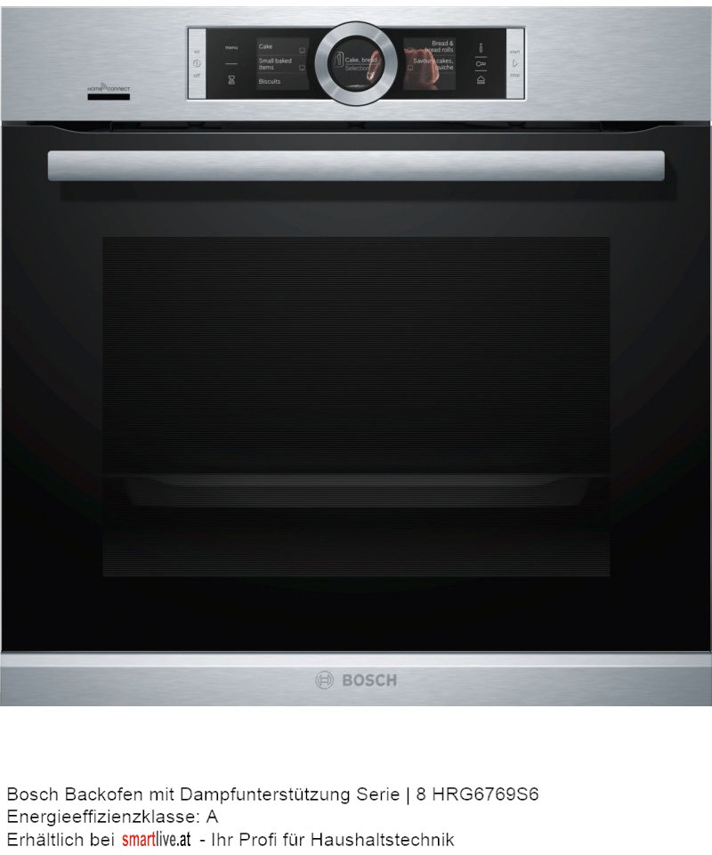 Bosch Backofen mit Dampfuntersttzung Serie | 8 HRG6769S6