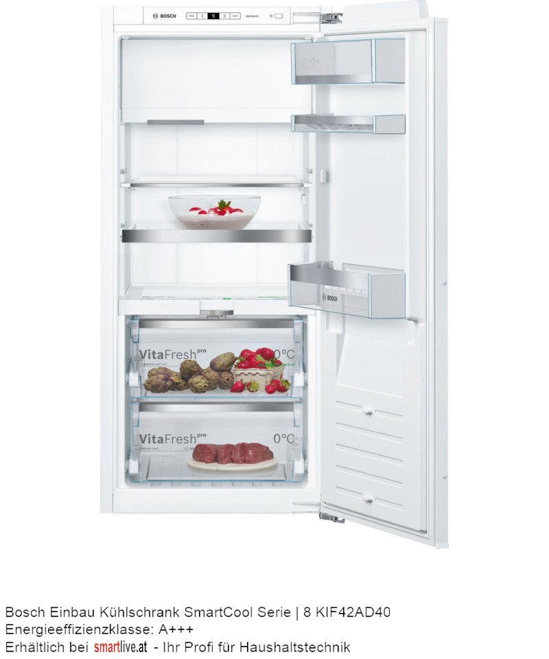 Bosch Einbau Kühlschrank SmartCool Serie | 8 KIF42AD40