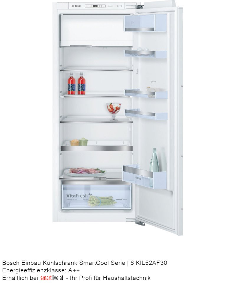 Bosch Einbau Kühlschrank SmartCool Serie | 6 KIL52AF30