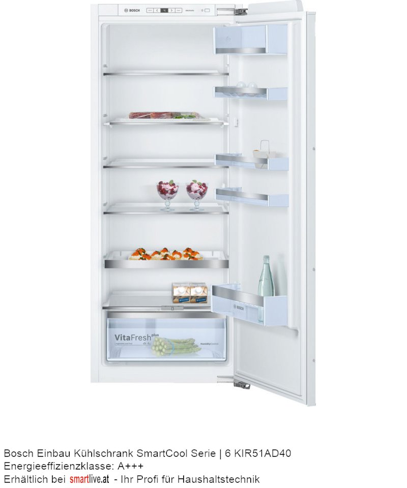 Bosch Einbau Khlschrank SmartCool Serie | 6 KIR51AD40