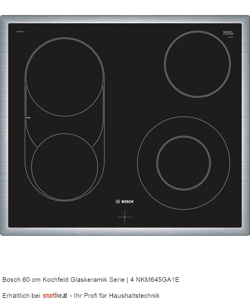 Bosch 60 cm Kochfeld Glaskeramik Serie | 4 NKM645GA1E