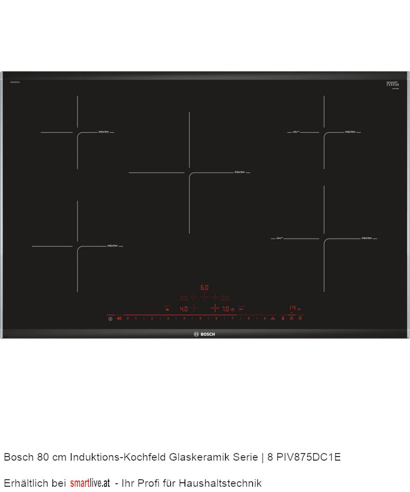 Bosch 80 cm Induktions-Kochfeld Glaskeramik Serie | 8 PIV875DC1E