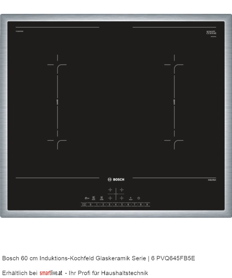 Bosch 60 cm Induktions-Kochfeld Glaskeramik Serie | 6 PVQ645FB5E