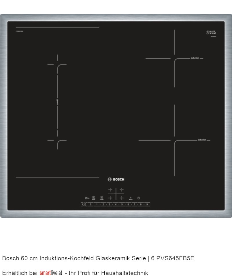 Bosch 60 cm Induktions-Kochfeld Glaskeramik Serie | 6 PVS645FB5E