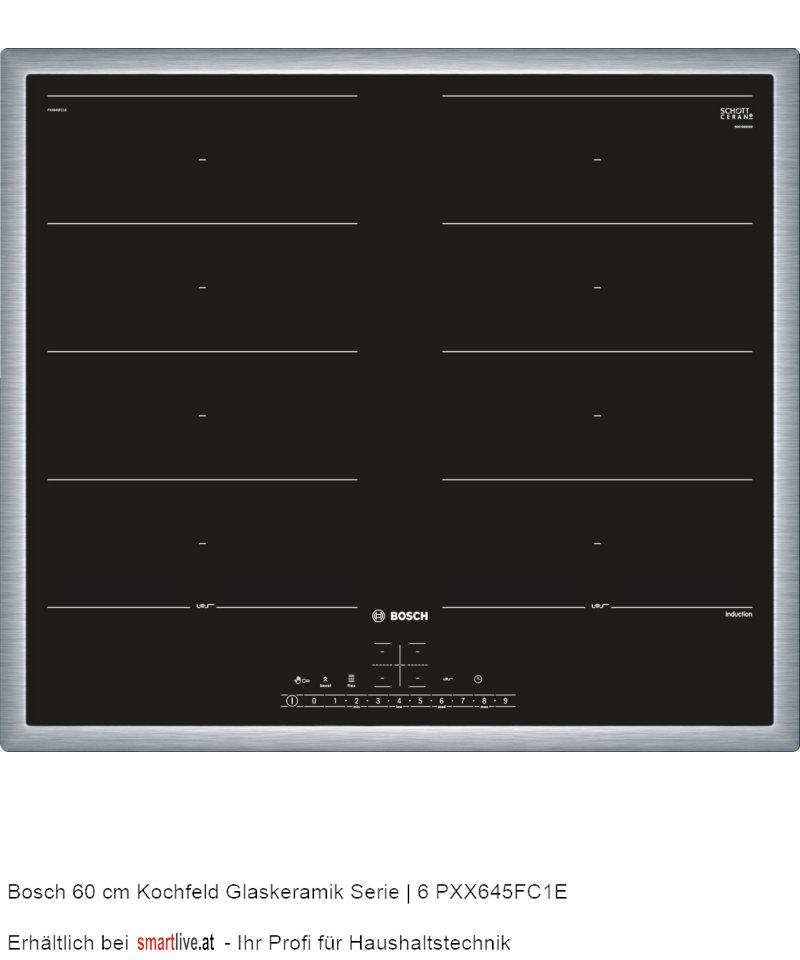 Bosch 60 cm Kochfeld Glaskeramik Serie | 6 PXX645FC1E