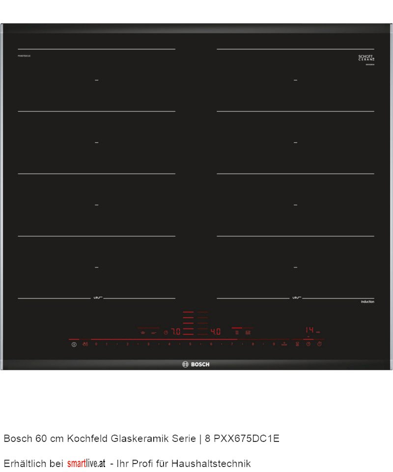 Bosch 60 cm Kochfeld Glaskeramik Serie | 8 PXX675DC1E