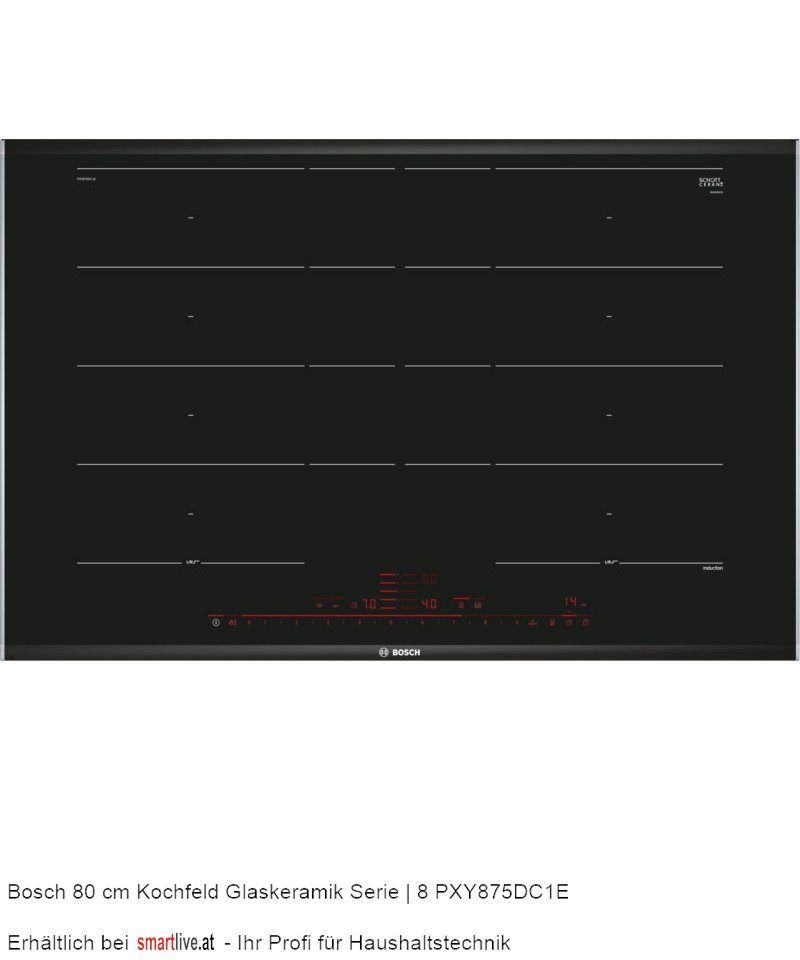 Bosch 80 cm Kochfeld Glaskeramik Serie | 8 PXY875DC1E