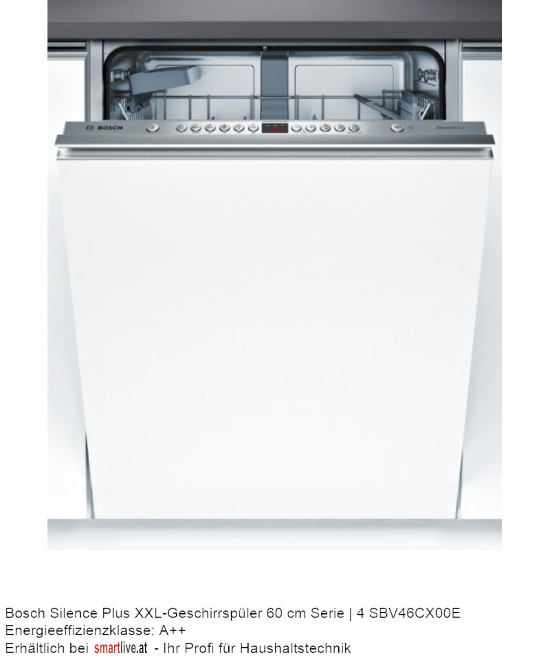 Bosch Silence Plus XXL-Geschirrspler 60 cm Serie | 4 SBV46CX00E