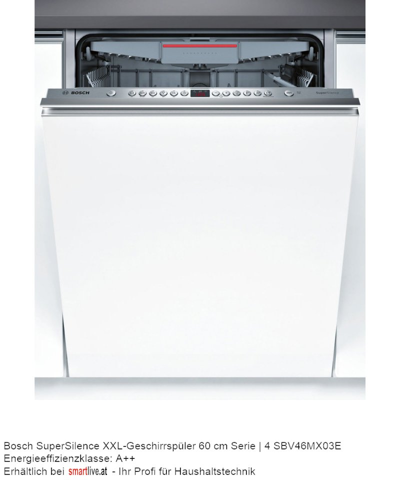 Bosch SuperSilence XXL-Geschirrspler 60 cm Serie | 4 SBV46MX03E