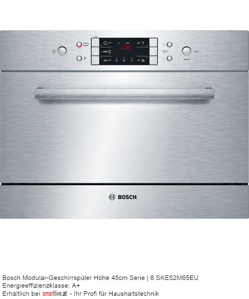 Bosch Modular-Geschirrspler Hhe 45cm Serie | 6 SKE52M65EU