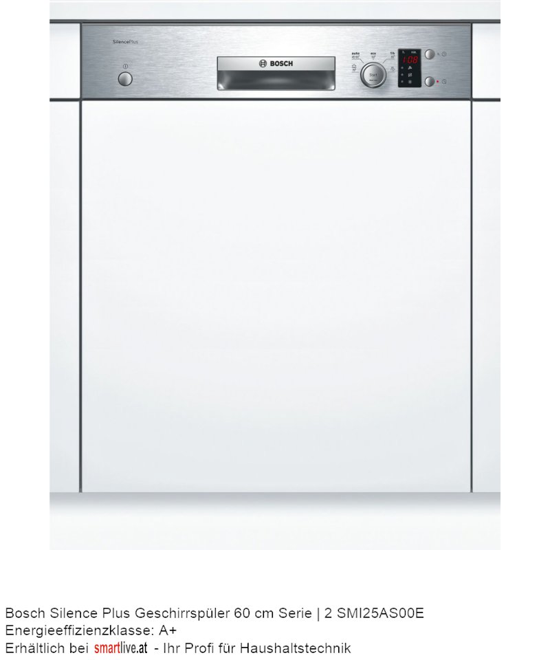 Bosch Silence Plus Geschirrspler 60 cm Serie | 2 SMI25AS00E