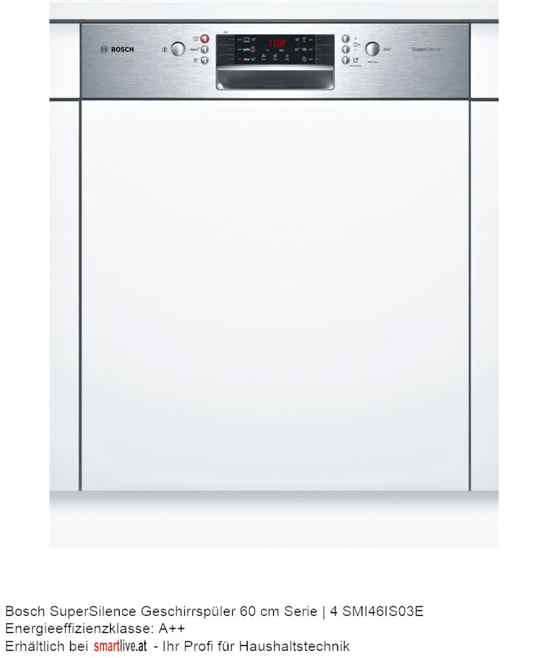 Bosch SuperSilence Geschirrspler 60 cm Serie | 4 SMI46IS03E