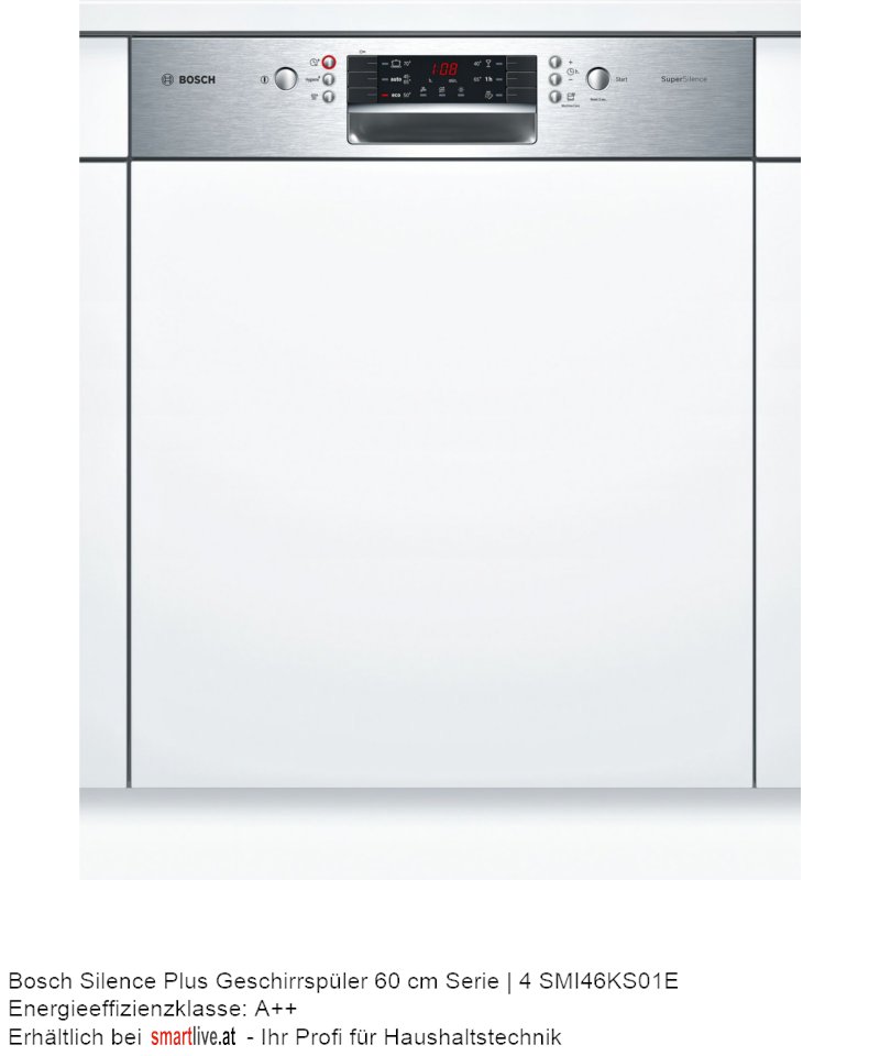 Bosch Silence Plus Geschirrspler 60 cm Serie | 4 SMI46KS01E