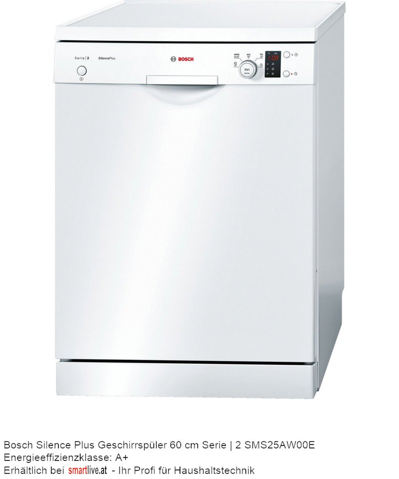 Bosch Silence Plus Geschirrspler 60 cm Serie | 2 SMS25AW00E