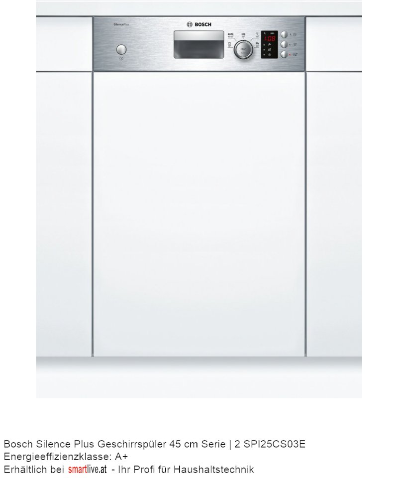 Bosch Silence Plus Geschirrspler 45 cm Serie | 2 SPI25CS03E