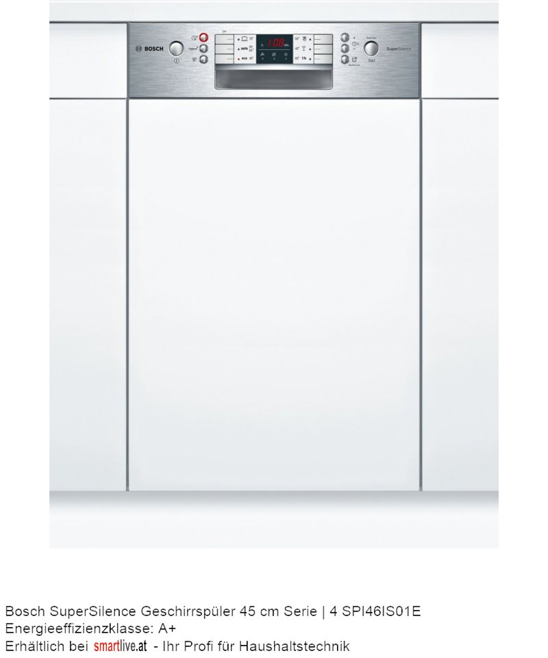 Bosch SuperSilence Geschirrspler 45 cm Serie | 4 SPI46IS01E