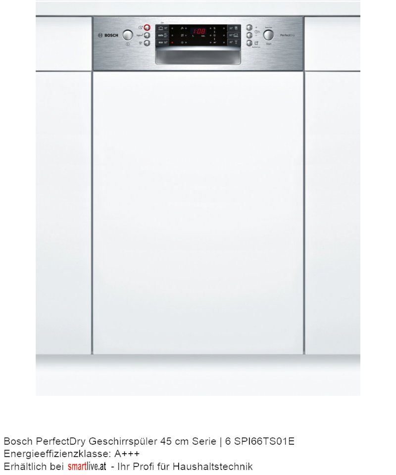 Bosch PerfectDry Geschirrspler 45 cm Serie | 6 SPI66TS01E