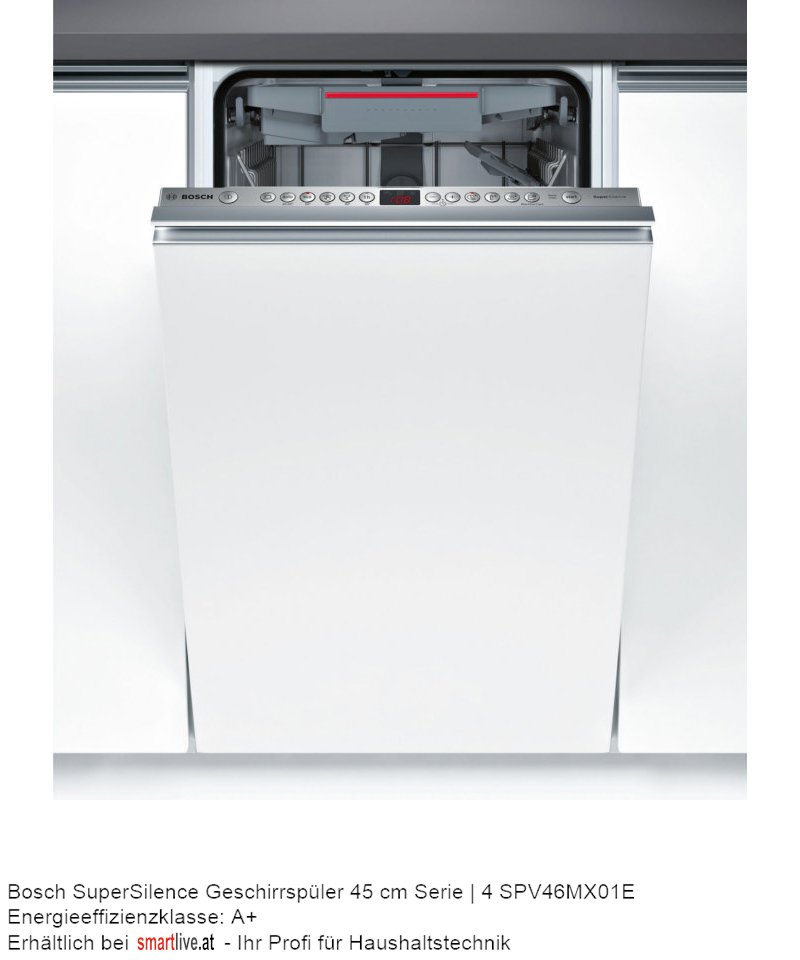 Bosch SuperSilence Geschirrspler 45 cm Serie | 4 SPV46MX01E