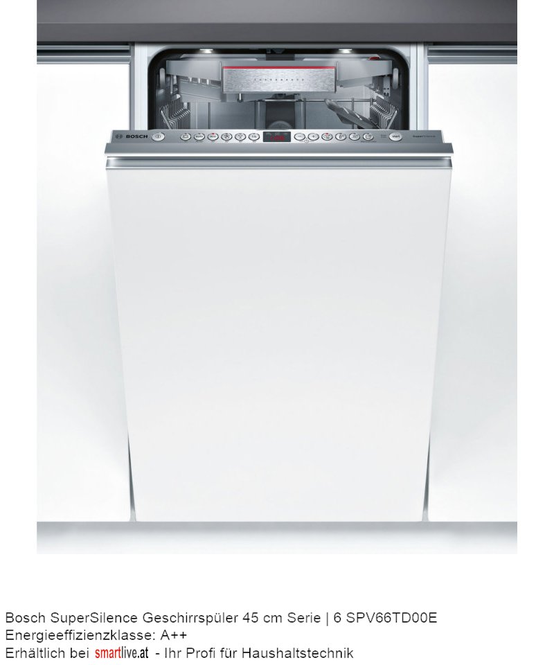 Bosch SuperSilence Geschirrspler 45 cm Serie | 6 SPV66TD00E