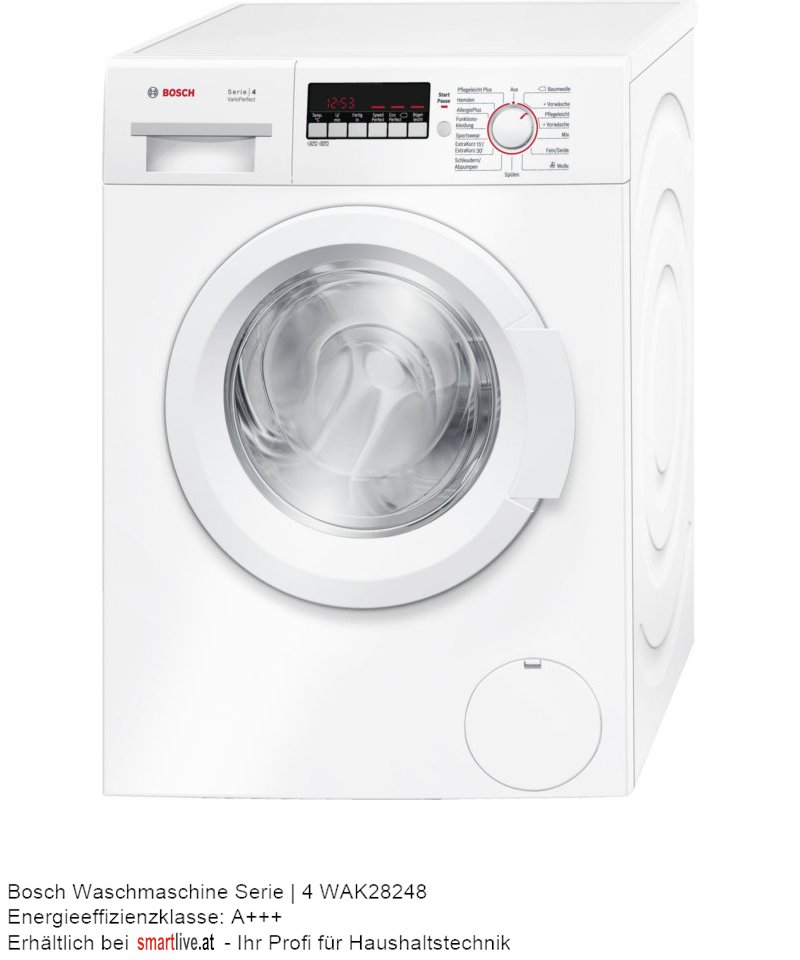 Bosch Waschmaschine Serie | 4 WAK28248