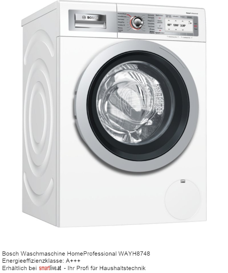 Bosch Waschmaschine HomeProfessional WAYH8748